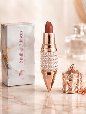 NIB Predire Prestige Paris Smiling Hibiscus Prestige Diamond Matte Lipstick